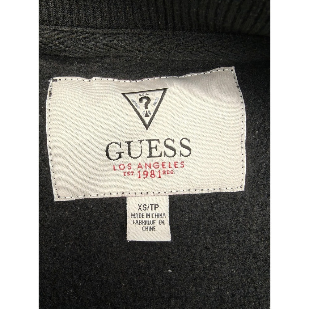 Guess‎ Jacket Womens XS Black Hooded Double Breasted Peacoat Fleece Q430303K1B0 - Picture 8 of 15